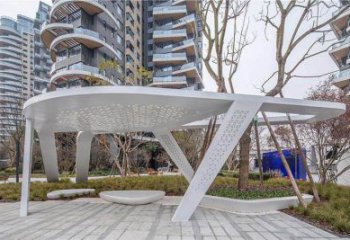 廊架雕塑，户外景观小品，不锈钢长廊雕塑
