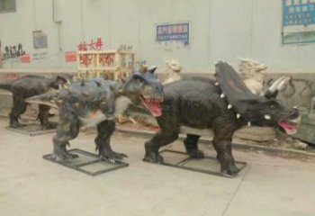 恐龙雕塑定制，小区雕塑，发声恐龙雕塑提供