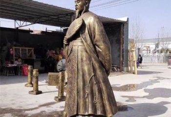 仿铜诸葛亮雕塑