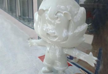 室外玻璃钢卡通狮子雕塑制作，立体动漫效果