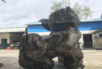 景区狮子雕塑供给，编织工艺雕塑，钢丝狮子雕塑制作