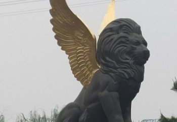 金属狮子雕塑通用，城市雕塑，大型飞狮雕塑指用