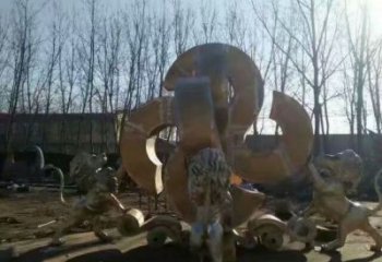 狮子雕塑选用，广场雕塑，走狮雕塑制作