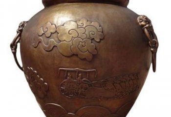 坛子型铜缸雕塑-青铜铸造工艺