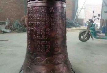 红铜铜钟雕塑-喇叭形铜钟雕塑制作