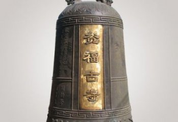 资福寺铜钟雕塑-喇叭形结构