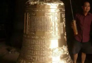 寺庙黄铜铜钟雕塑
