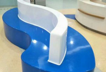 坐凳雕塑，几何造型，几何坐凳雕塑制作
