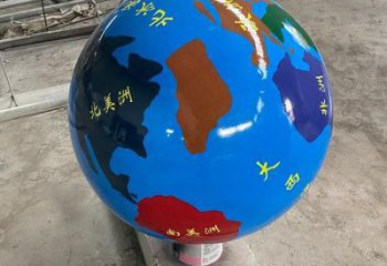 地球雕塑承接，广场系列，主题不锈钢地球雕塑标准