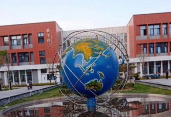 地球雕塑精选，公园小品，不锈钢地球雕塑精品