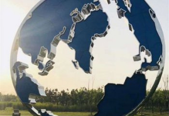 地图雕塑选定，美陈雕塑，现代不锈钢地图雕塑优选