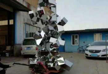 校园景观石雕塑，拉丝景观雕塑，抽象主题
