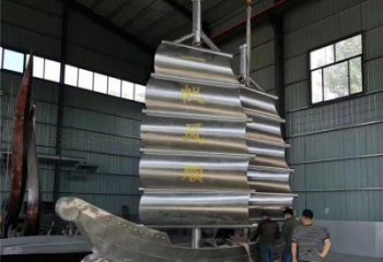 扬帆远航特供，花园小品，制造扬帆远航雕塑厂家