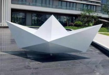 纸船雕塑供给，室外雕塑，折纸船雕塑生产商