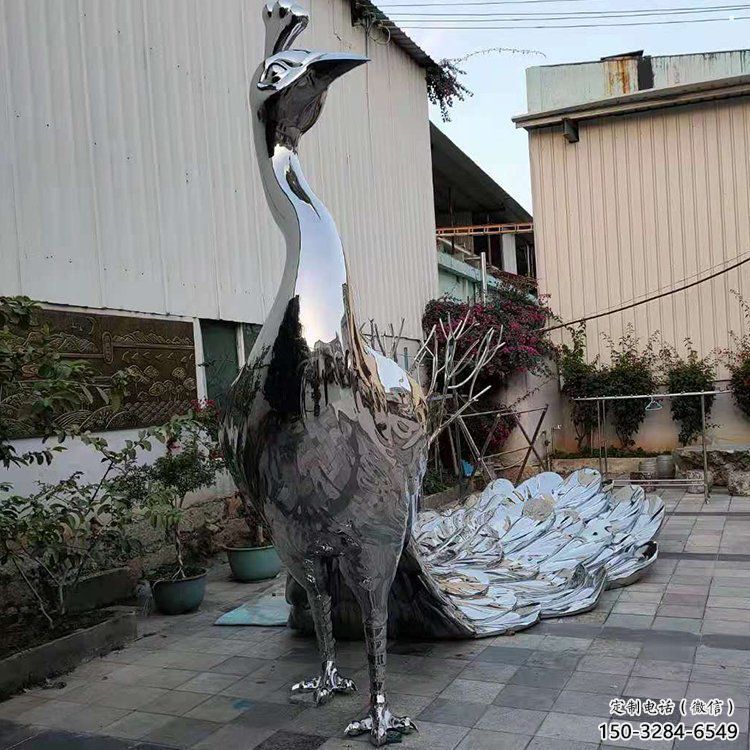 室外凤凰雕塑展品，公园小品，不锈钢凤凰雕塑生产厂家