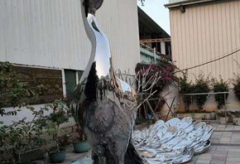 室外凤凰雕塑展品，公园小品，不锈钢凤凰雕塑生产厂家