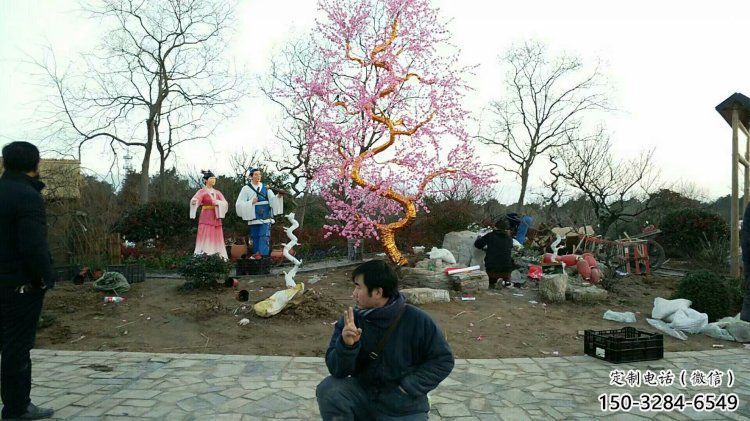 梧桐花雕塑制造厂家，欧式风格，梧桐花雕塑供给