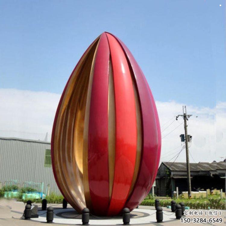 郁金香雕塑定价，街景小品，不锈钢郁金香雕塑工厂