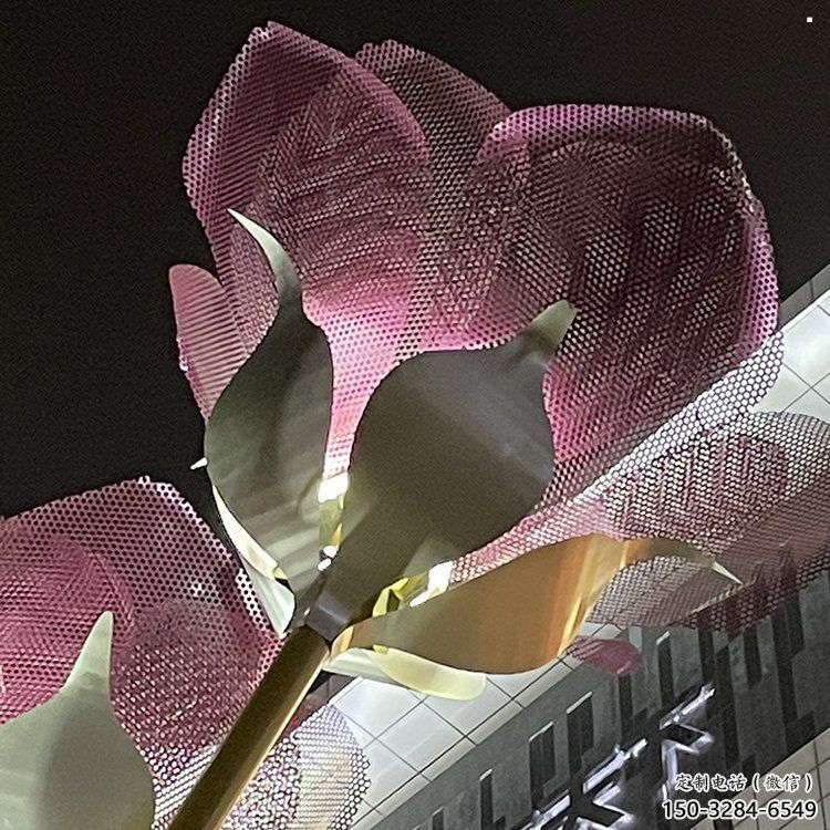 金属紫丁香雕塑制造商，钢管组合，公共紫丁香雕塑优选