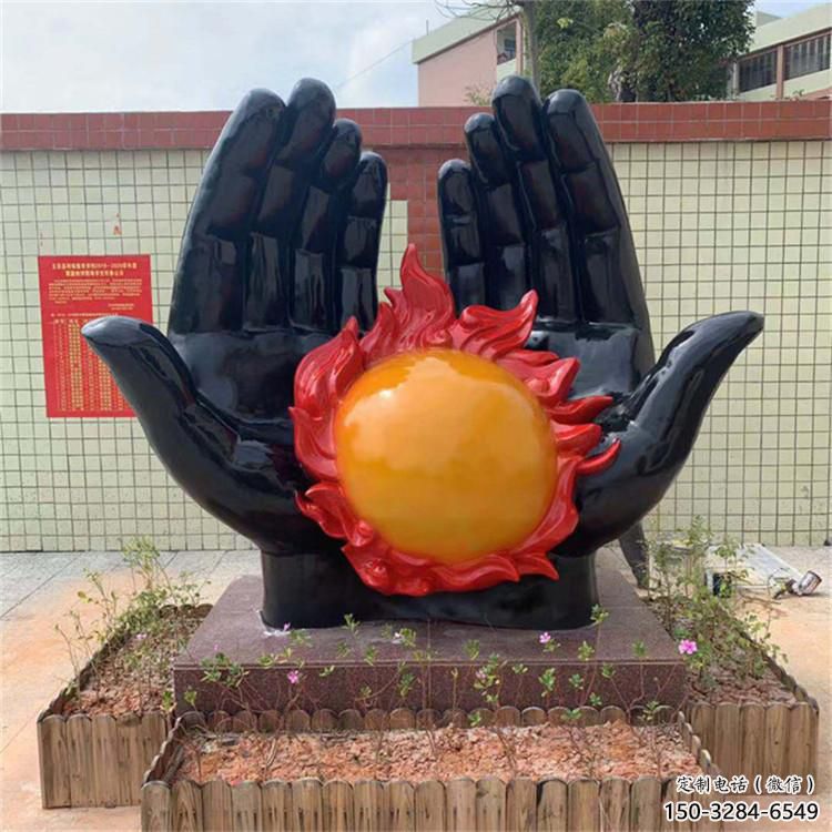 雕塑火球景观制造，街景小品，景观不锈钢火球雕塑优价