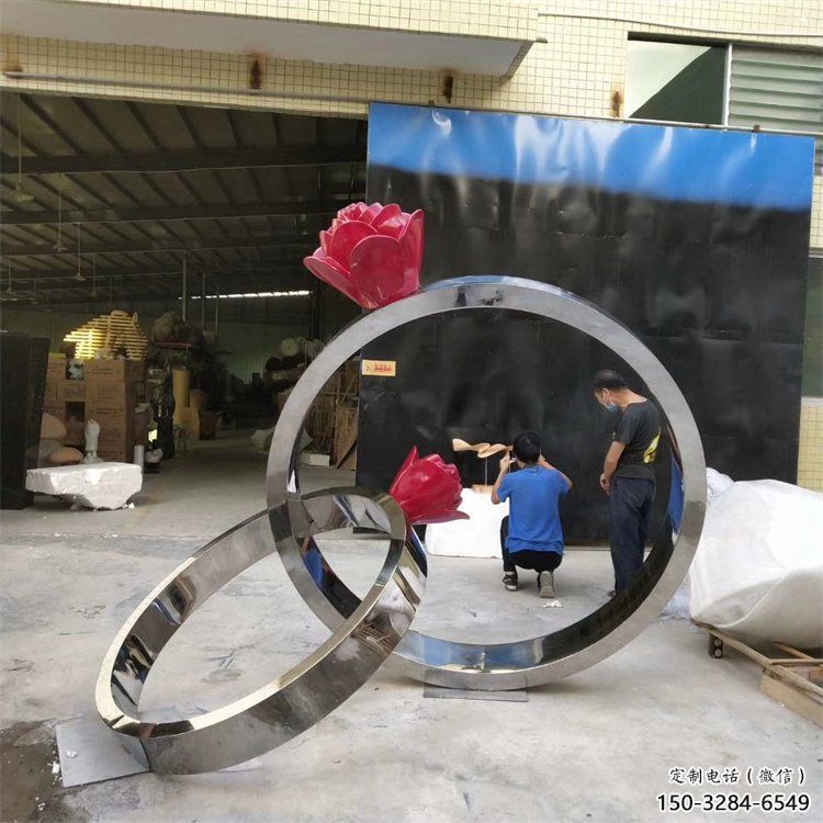 钻戒雕塑通用，花园小品，广场景观钻戒雕塑优价