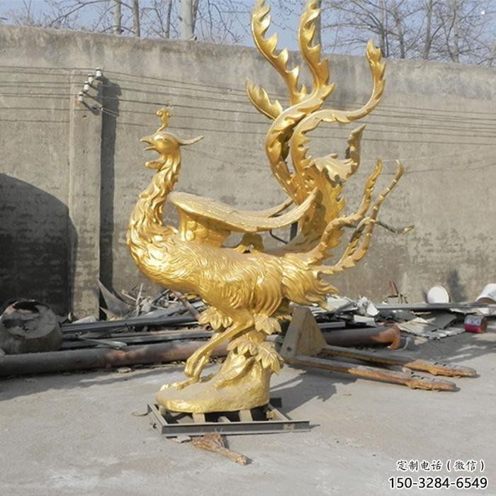 孔雀雕塑订做，景区案例，艺术铜孔雀雕塑定制厂家