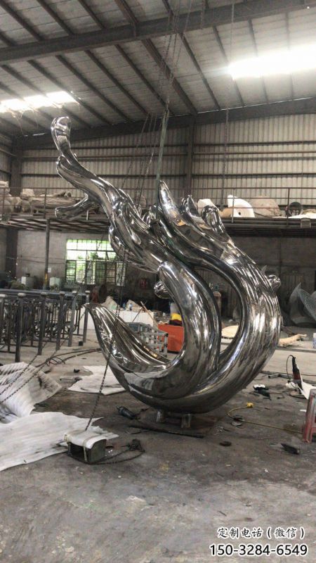 波浪雕塑供给，中式工艺，不锈钢波浪雕塑精品