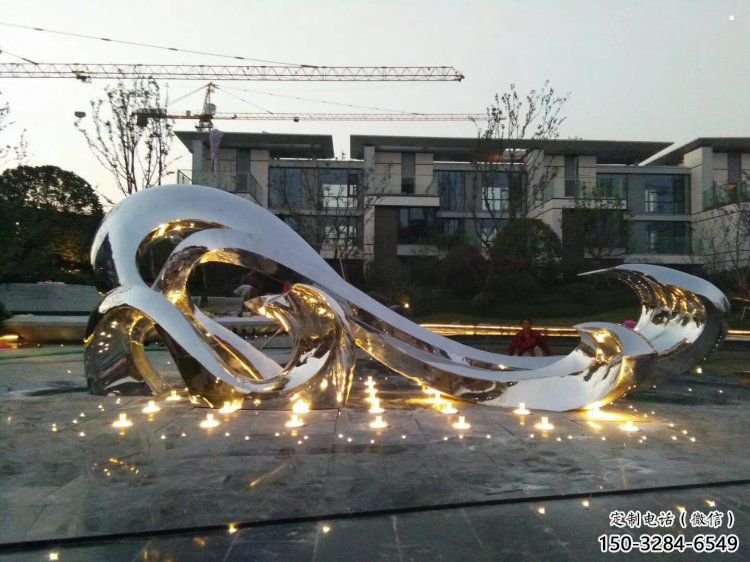 大型商场浪花雕塑 大型商场浪花雕塑