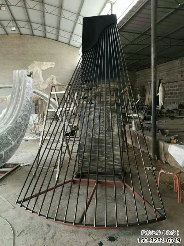 马头琴雕塑预定，露天雕塑，不锈钢马头琴雕塑制作
