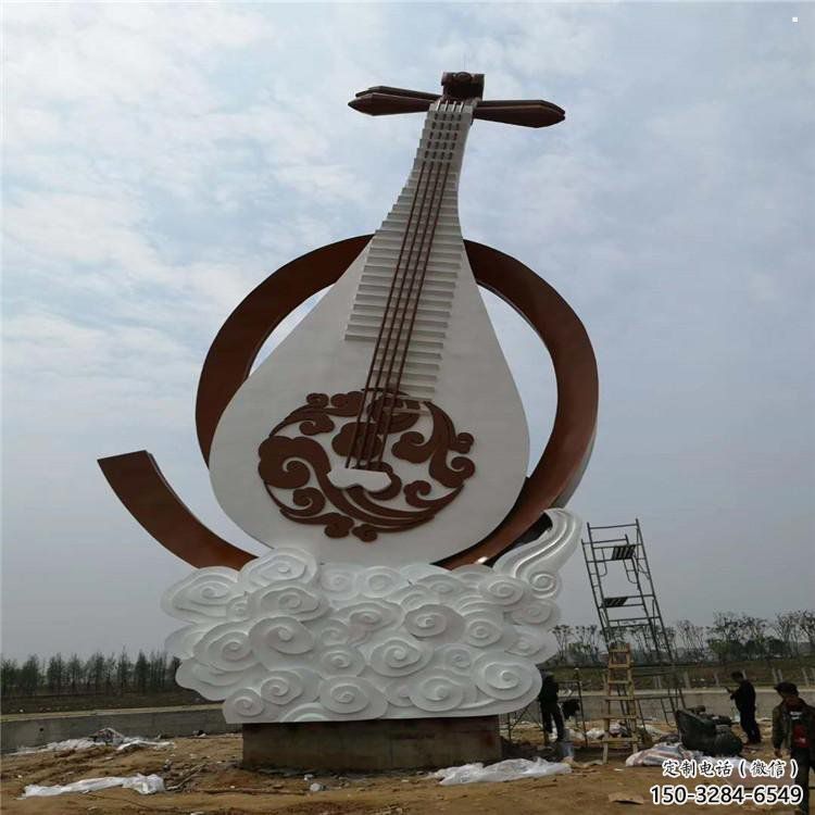 小提琴雕塑供求，中式工艺，不锈钢小提琴雕塑厂