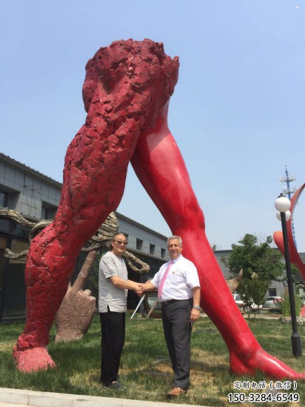 景观人字雕塑选用，美陈雕塑，不锈钢人字雕塑厂家展示