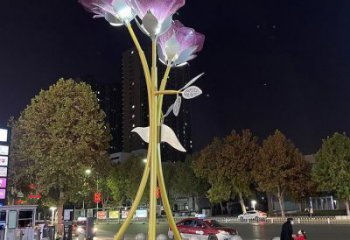 紫丁香雕塑工厂选用，街道标识，紫丁香雕塑批发