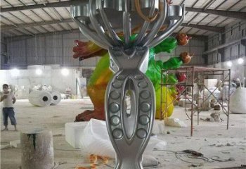 雕塑钻戒制造，街景小品，景观不锈钢钻戒雕塑优价