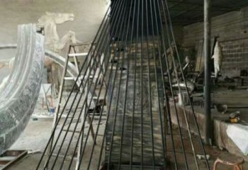 马头琴雕塑预定，露天雕塑，不锈钢马头琴雕塑制作