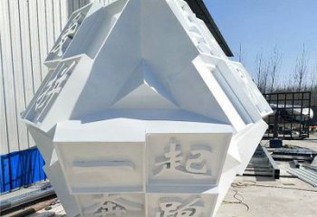 魔方雕塑订做通用，美陈雕塑，广场字体魔方雕塑优选
