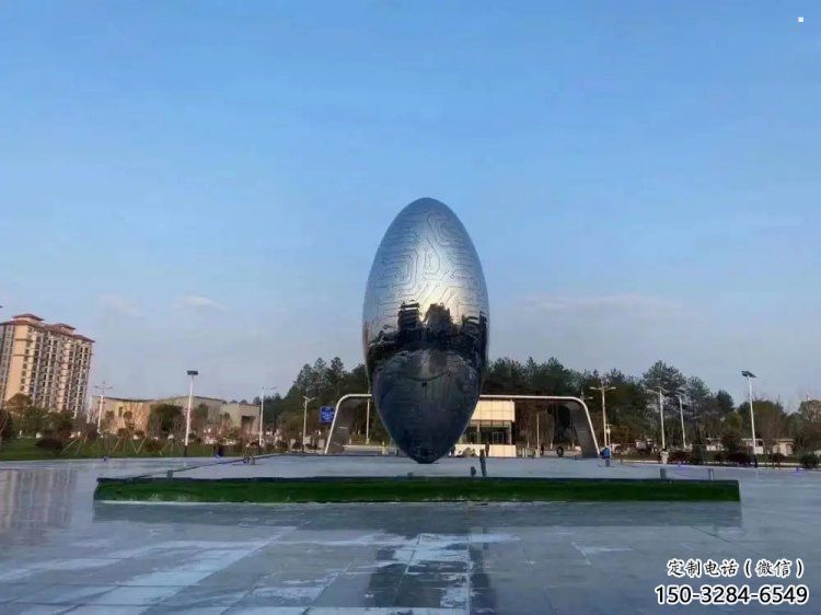灯光球雕塑摆件，地标摆件，不锈钢灯光球雕塑生产商