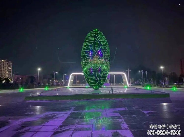 灯光球雕塑供需，多彩艺术，不锈钢灯光球雕塑制造商