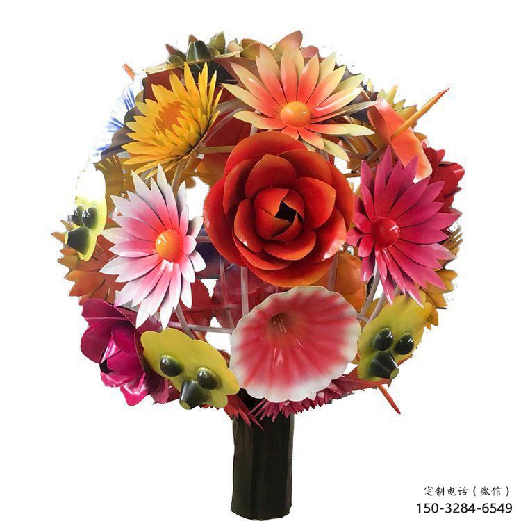 花球雕塑选用，透雕系列，不锈钢花球雕塑优价
