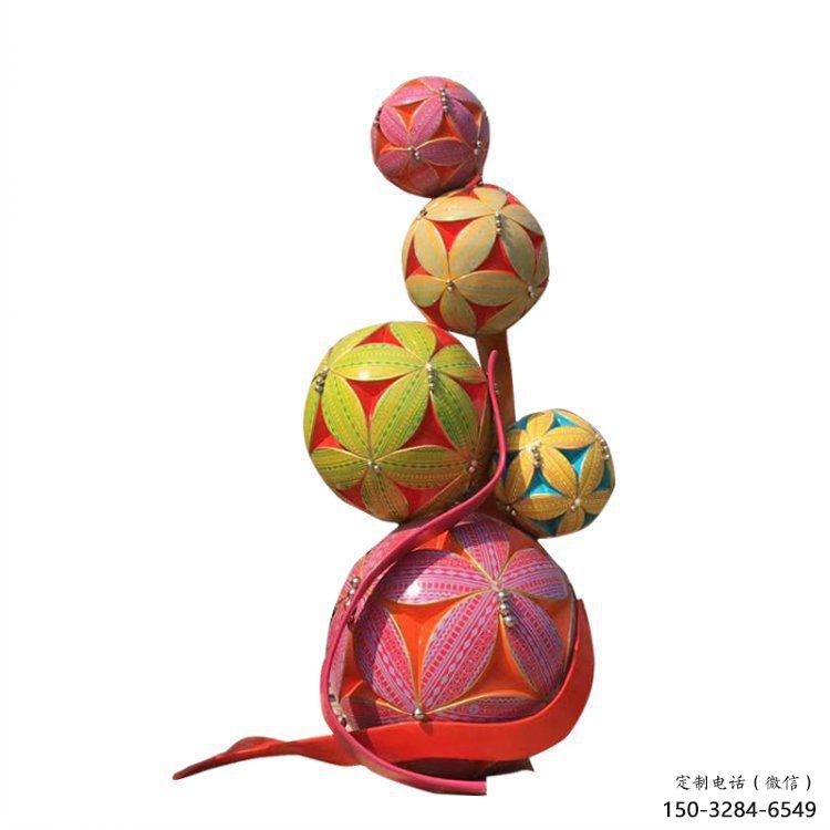 绣球雕塑选定，美陈雕塑，不锈钢绣球雕塑常用