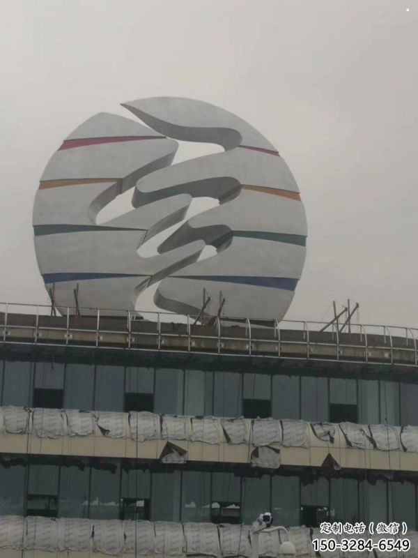 镂空球雕塑精选，街道标识，异形镂空球雕塑指用