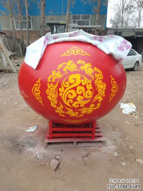 圆球雕塑定做，多彩艺术，烤漆圆球雕塑厂家选用