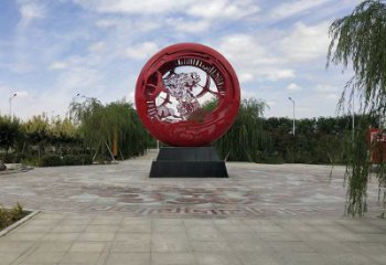 空心球雕塑厂，透雕系列，镂空空心球雕塑提供