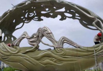 空心球雕塑点击，城区小品，镂空空心球雕塑承接