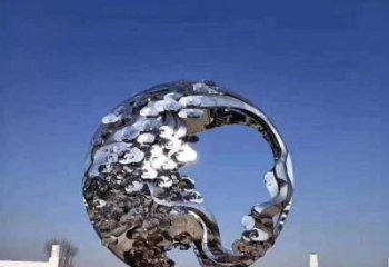 镂空球雕塑优价，小区摆件，异形镂空球雕塑厂家精选