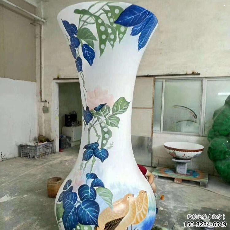 花瓶雕塑生产，透雕系列，玻璃钢花瓶雕塑生产商