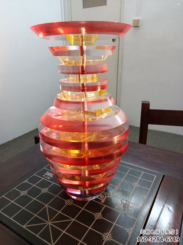 花瓶雕塑工程选用，美陈雕塑，异形花瓶雕塑展示专供