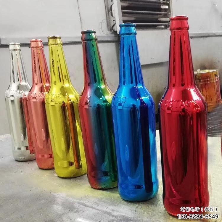 啤酒瓶雕塑供给，景区雕塑，玻璃钢啤酒瓶雕塑优选