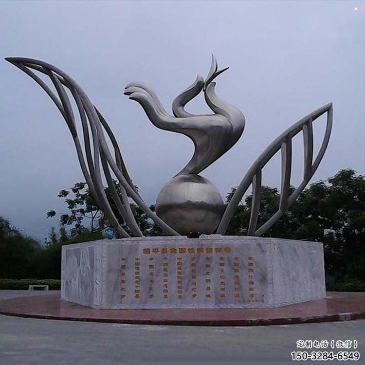 手拈花雕塑精选，户外雕塑，不锈钢手拈花雕塑优价