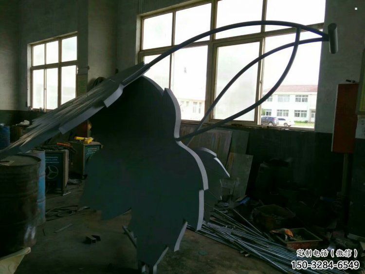 枫叶雕塑承接，欧式风格，不锈钢枫叶雕塑精选