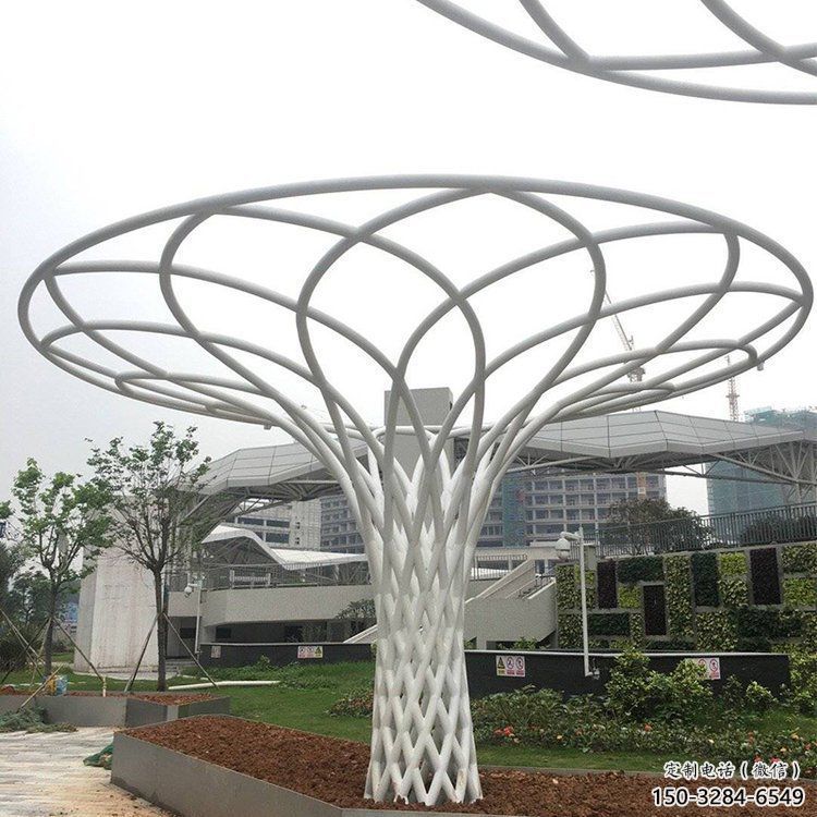 遮阳树雕塑供需，标识雕塑，镂空遮阳树雕塑制造商